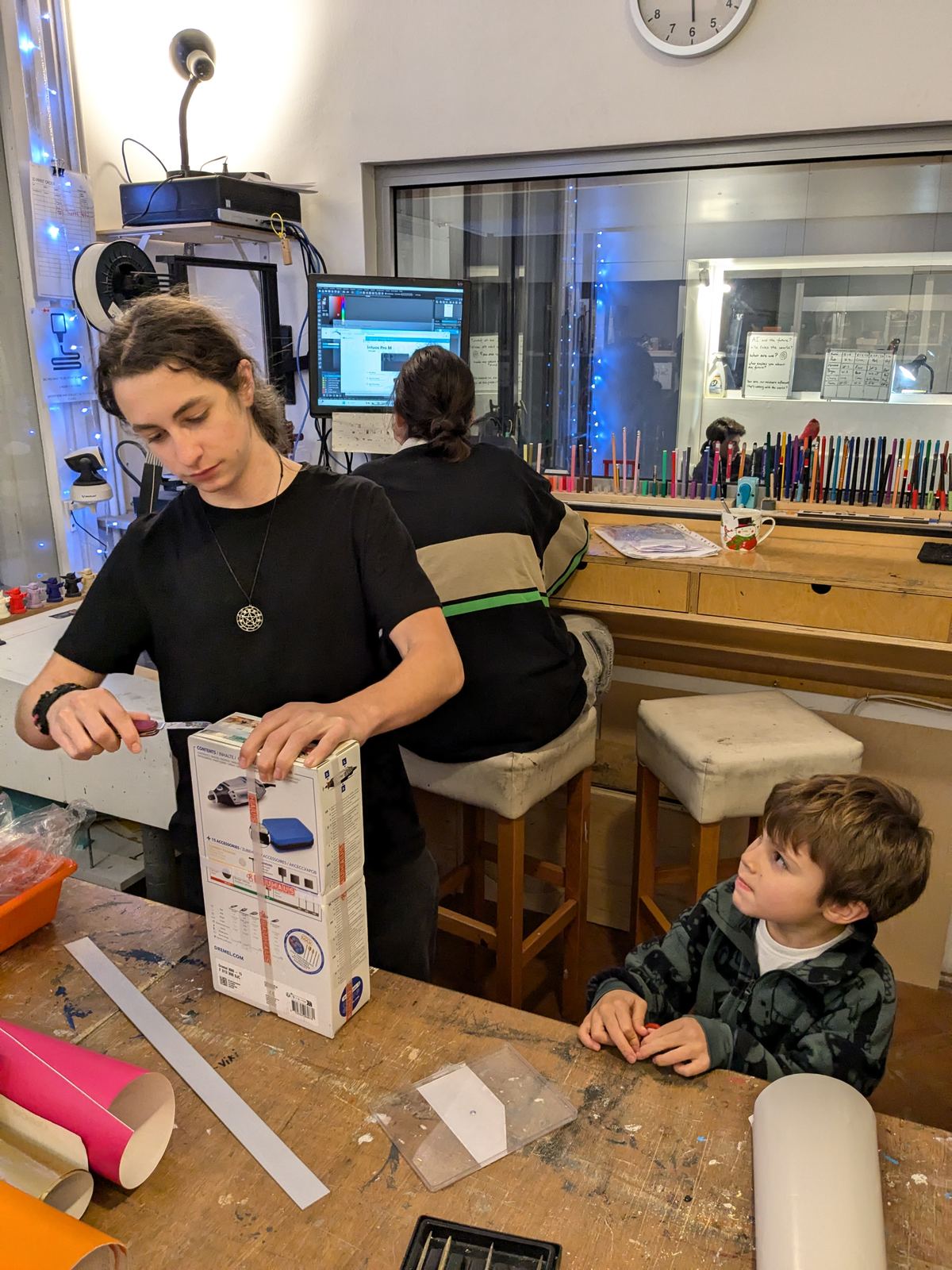 A calm, reflective TwoFish moment that suggests philosophical depth without becoming abstract.