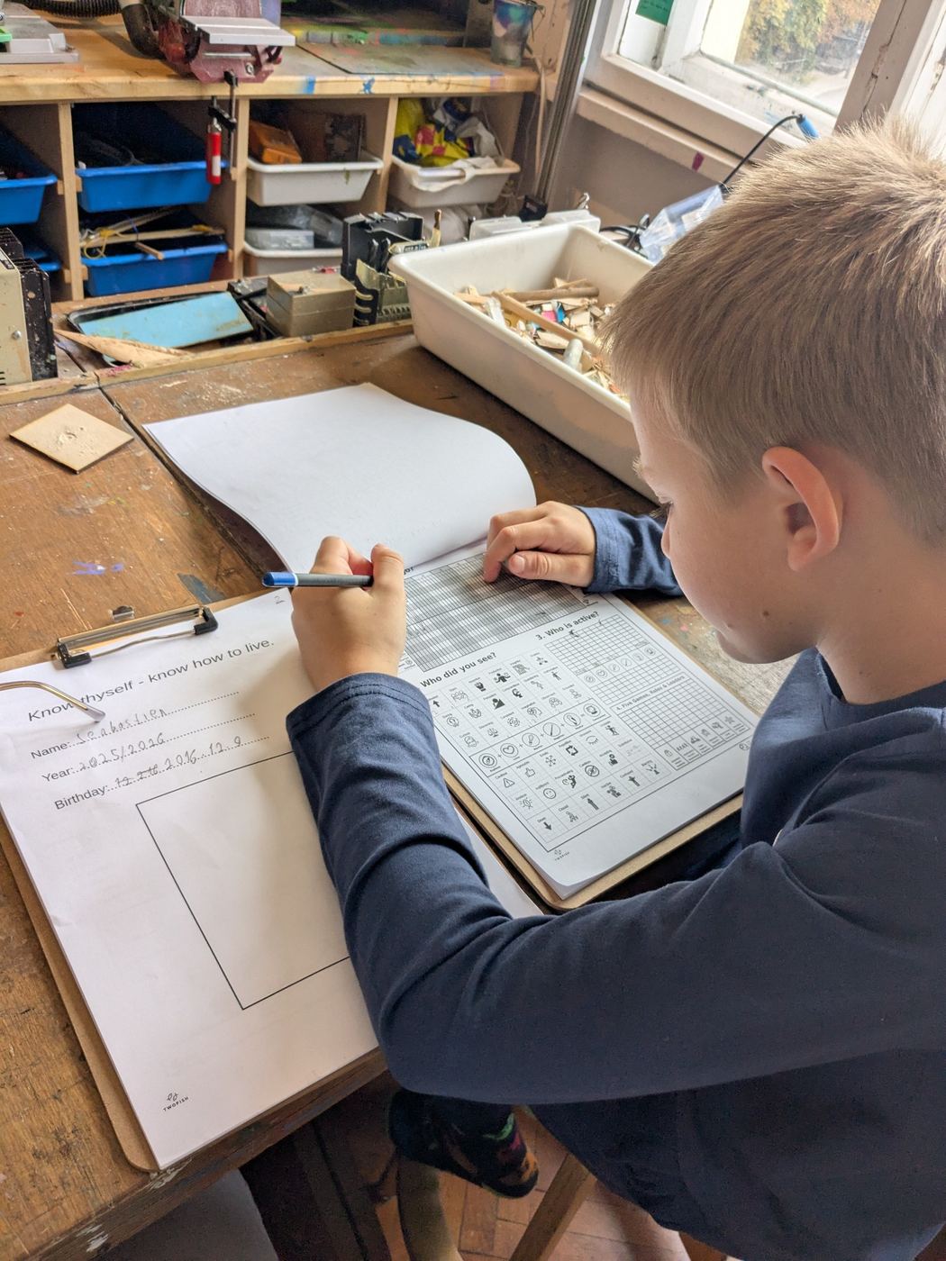 A calm moment of reflection and self-knowledge inside the TwoFish environment.